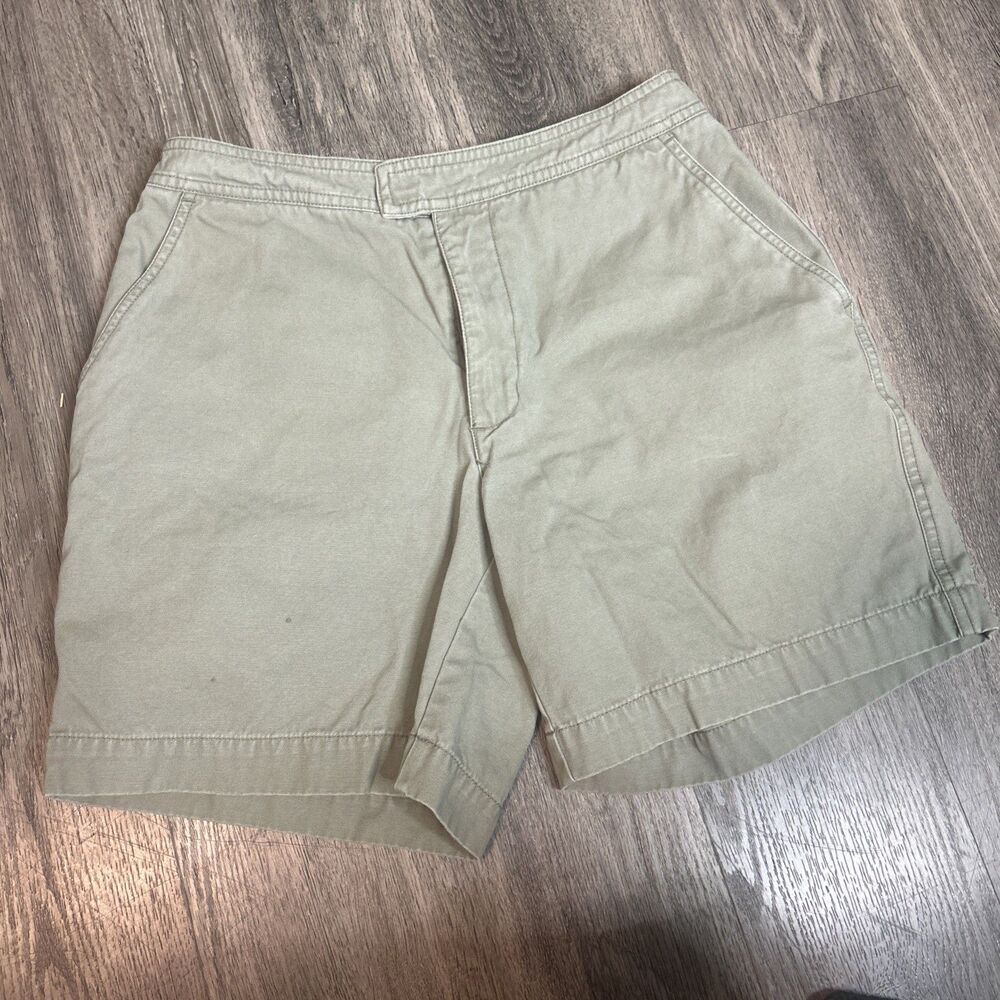 Royal Robbins Green Toned Khaki Hiking Short 100% Cotton Chino Size 6 outdoors